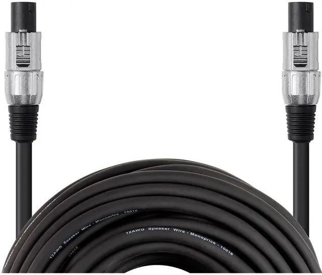 Alt view image 3 of 5 - Monoprice NL4FC Speaker Cable - 6 Feet With Four 12 AWG Conductors - Choice Series