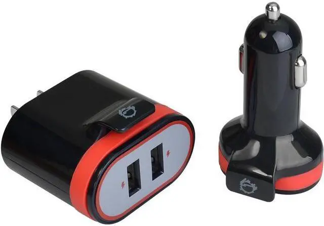 Alt view image 2 of 6 - SIIG Fast Charging USB Wall Charger & Car Charger Bundle Pack - White