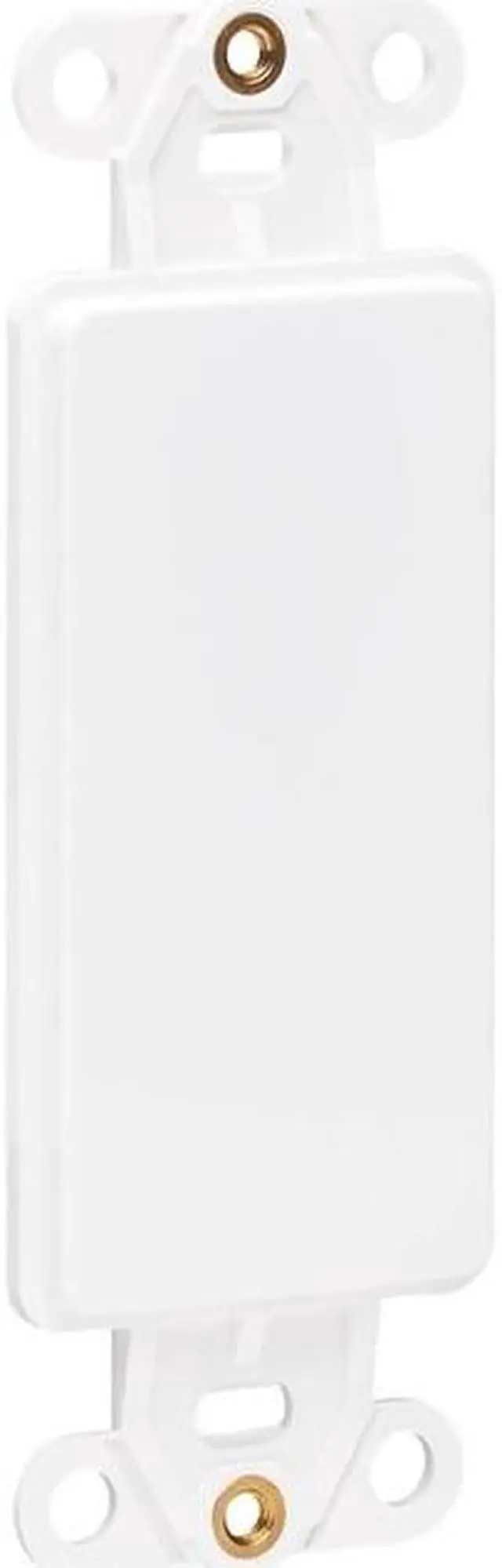 Alt view image 6 of 13 - Tripp Lite N042D-100V-WH Center Plate Insert, Decora Style - Vertical, Blank