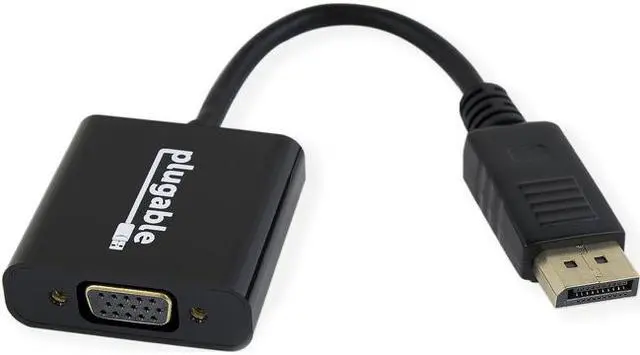 Alt view image 6 of 8 - Plugable DisplayPort to VGA Adapter (Supports Windows and Linux Systems and Displays up to 1920x1080, Passive)