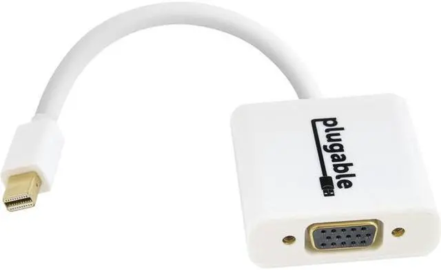 Alt view image 4 of 6 - Plugable Mini DisplayPort (Thunderbolt 2) to VGA Adapter (Supports Mac, Windows, Linux Systems and Displays up to 1920x1080, Active)