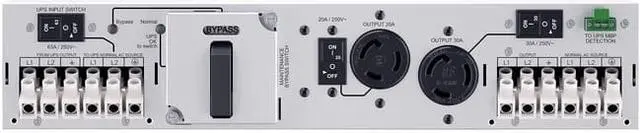Alt view image 3 of 7 - CyberPower MBP63A2 Maintenance Bypass PDU, 200-240V/63A, 3 Outlets, 2U Rackmount