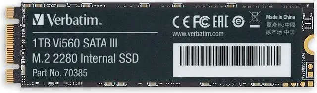 Alt view image 4 of 16 - Verbatim Vi560 1 Tb Solid State Drive - M.2 2280 Internal - Sata (Sata/600)