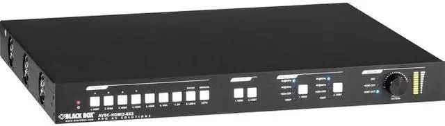 Alt view image 3 of 3 - Black Box 8x2 Video Matrix Switcher, 18G Seamless Switching, HDMI 2.0