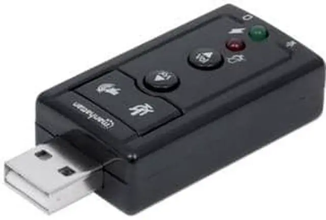 Alt view image 4 of 12 - USB-A SOUND ADAPTER 3.5MM-