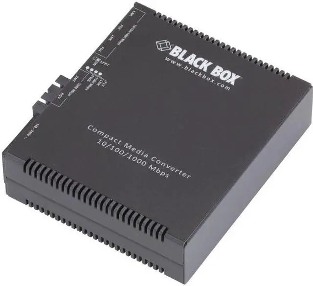 Alt view image 2 of 4 - Black Box Compact Media Converter Gigabit Ethernet Single Mode 1310nm 10km SC