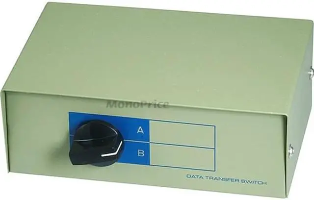 Alt view image 3 of 6 - Monoprice Db15 Ab 2 Way Switch Box
