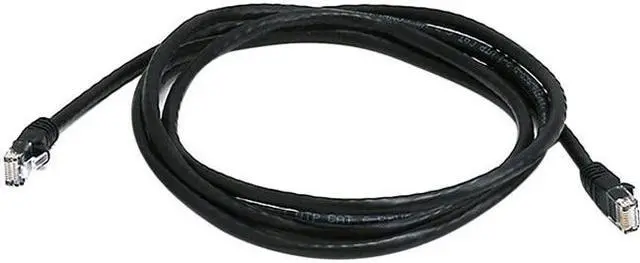Alt view image 4 of 17 - Monoprice Cat5e Ethernet Patch Cable - 7 Feet - Black | Network Internet Cord - RJ45, Stranded, 350Mhz, UTP, Pure Bare Copper Wire, 24AWG