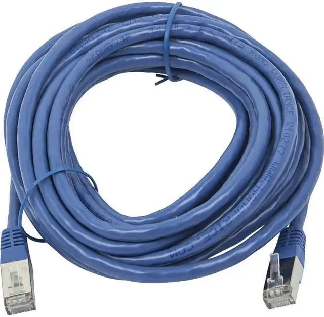 Alt view image 4 of 9 - Monoprice Cat6A Ethernet Patch Cable - 20 Feet - Blue | Network Internet Cord - Zeroboot, RJ45, Stranded, 550Mhz, STP, Pure Bare Copper Wire, 10G, 26AWG - Entegrade Series
