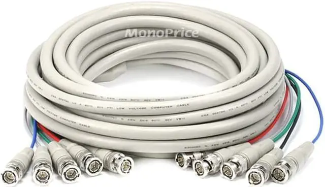 Alt view image 4 of 4 - Monoprice 5Bnc Rgb To 5Bnc Rgb Video Cable - 25Ft