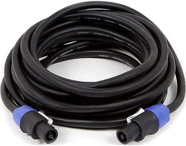 Alt view image 3 of 8 - Monoprice Pro Audio Cable - 25 Feet - Black | 2-conductor NL4 Female to NL4 Female Speaker Twist Connector Cable, 12AWG With Spring-Loaded Lock