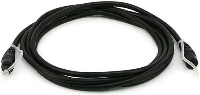 Alt view image 4 of 8 - Monoprice Digital Optical Audio Cable - 6 Feet - TosLink to Mini TosLink Male/Male, 5.0mm Outside Diameter, Gold plated ferrule