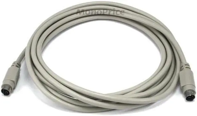 Alt view image 4 of 6 - Monoprice 10Ft Ps/2 Mdin-6 Male To Male Cable