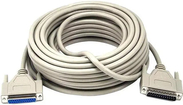 Alt view image 2 of 8 - Monoprice 50ft Molded DB25 Male/Female Cable