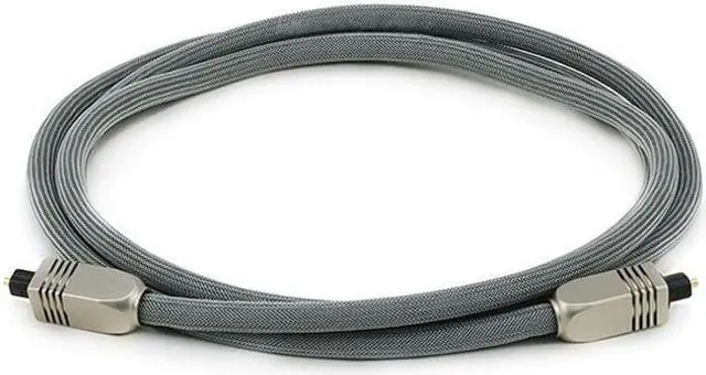 Alt view image 5 of 9 - Monoprice 6ft Premium Optical Toslink Cable w/ Metal Fancy Connectors