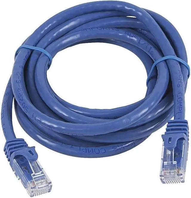 Alt view image 5 of 14 - Monoprice Flexboot Cat5e Ethernet Patch Cable - Network Internet Cord - RJ45, Stranded, 350Mhz, UTP, Pure Bare Copper Wire, 24AWG, 7ft, Blue