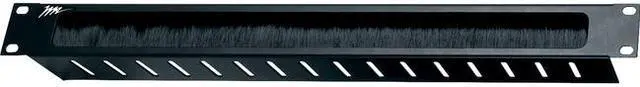 Alt view image 2 of 6 - DRK Series Cable Management Brush Grommel Panel, 1.75" H (1U space) - BR1