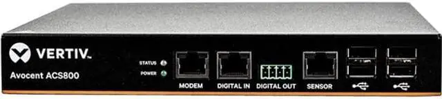 Alt view image 3 of 20 - Avocent ACS804MEAC-400 Acs Advanced Console Server - Console Server - 4 Ports - Gige, Rs-232 - 1U