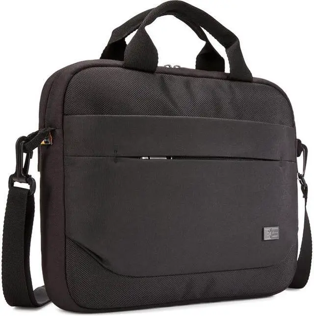 Alt view image 10 of 12 - Case Logic Advantage Adva-111 Black Carrying Case (Attaché) For 10" To 12" Notebook - Black