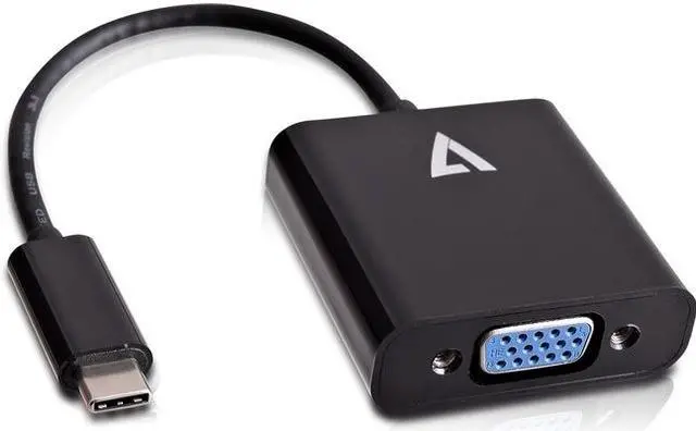 Alt view image 4 of 8 - V7 V7UCVGA-BLK-1N USB-C male to VGA female Adapter Black