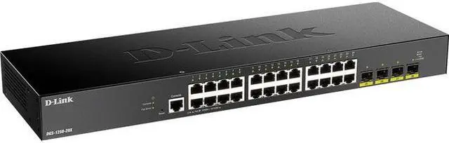 Alt view image 2 of 8 - D-Link 28 Port 10G SFP+ Managed Smart Switch DGS125028X6KV