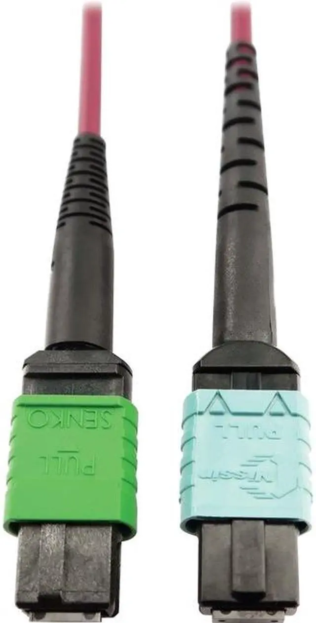 Alt view image 6 of 11 - Tripp Lite 5m 400G Multimode 50/125 OM4 Fiber Optic Cable, Magenta N846D05M16CMG