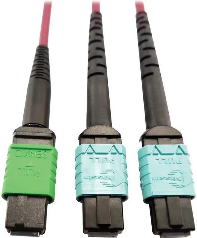 Alt view image 6 of 6 - Tripp Lite 1m 400G Multimode 50/125 OM4 Fiber Optic Cable Magenta N846D01M16DMG