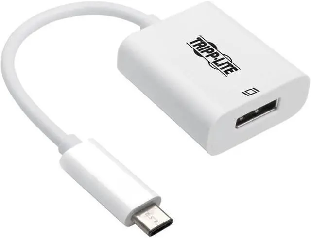 Alt view image 7 of 10 - Tripp Lite U444-06N-DP8W DisplayPort/USB-C A/V Adapter U44406NDP8W