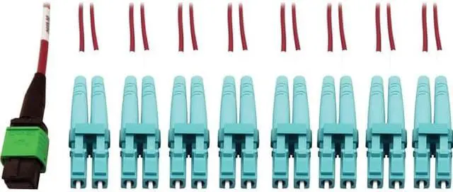 Alt view image 5 of 6 - Tripp Lite 5m 400G Multimode 50/125 OM4 Fiber Optic Cable, Magenta N846D05M16EMG