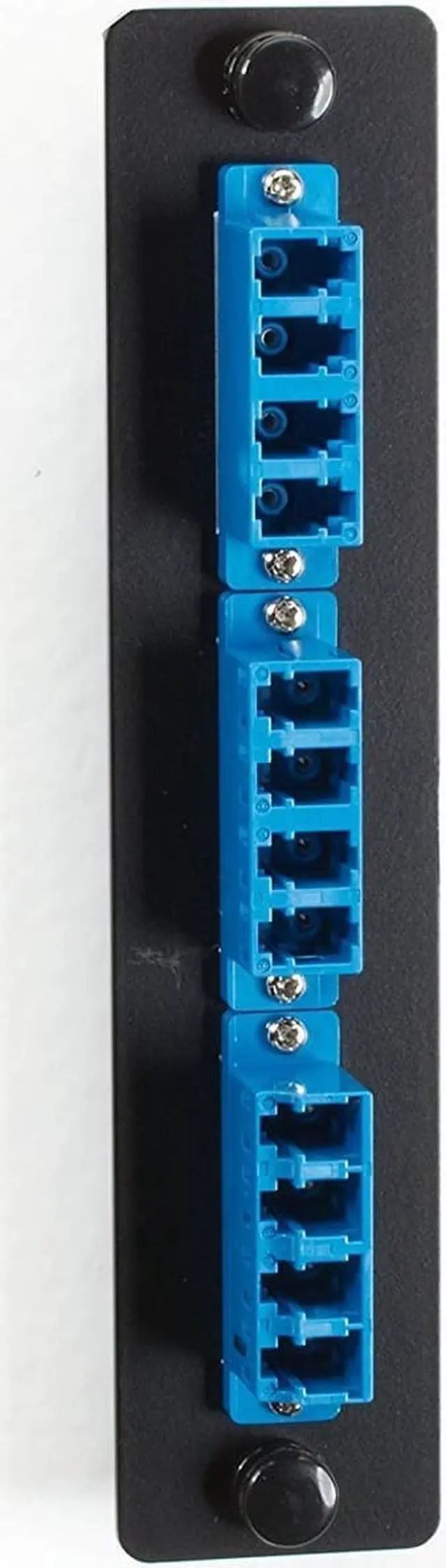 Alt view image 3 of 10 - BLACK BOX JPM455C-R2 FIBER ADAPTER PANEL - LOW-DENSITY, SINGLEMODE, CERAMIC SLEEVE, (6) LC DUPLEX, BL