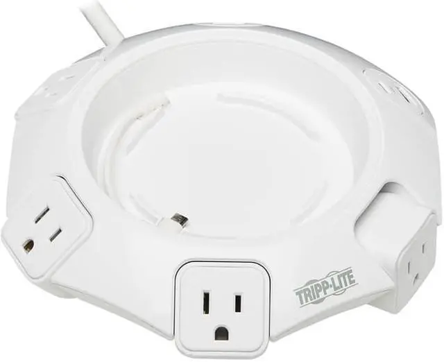 Alt view image 9 of 20 - Tripp Lite Conference Power Surge Protector TLP48USBCUFO - 4 NEMA 5-15R Outlets, USB-C & 3 USB-A Ports, Micro-USB, 8 ft. Cord