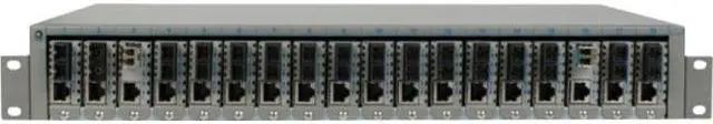 Alt view image 3 of 6 - Omnitron miConverter 18-Module AC Powered Chassis
