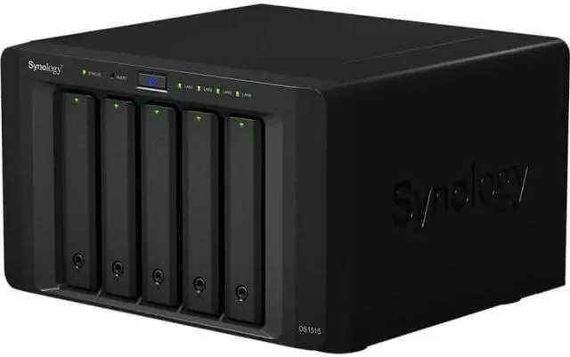 Alt view image 5 of 5 - Synology DiskStation DS1515 High-performance 5-Bay Desktop NAS for Your Growing Needs
