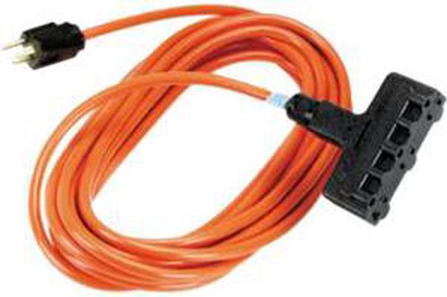 Black Box EPWR34 Heavy Duty Indoor/Outdoor Extension Cord - Single-Outlet,  14/3 Grounded, Orange, 50 ft. 