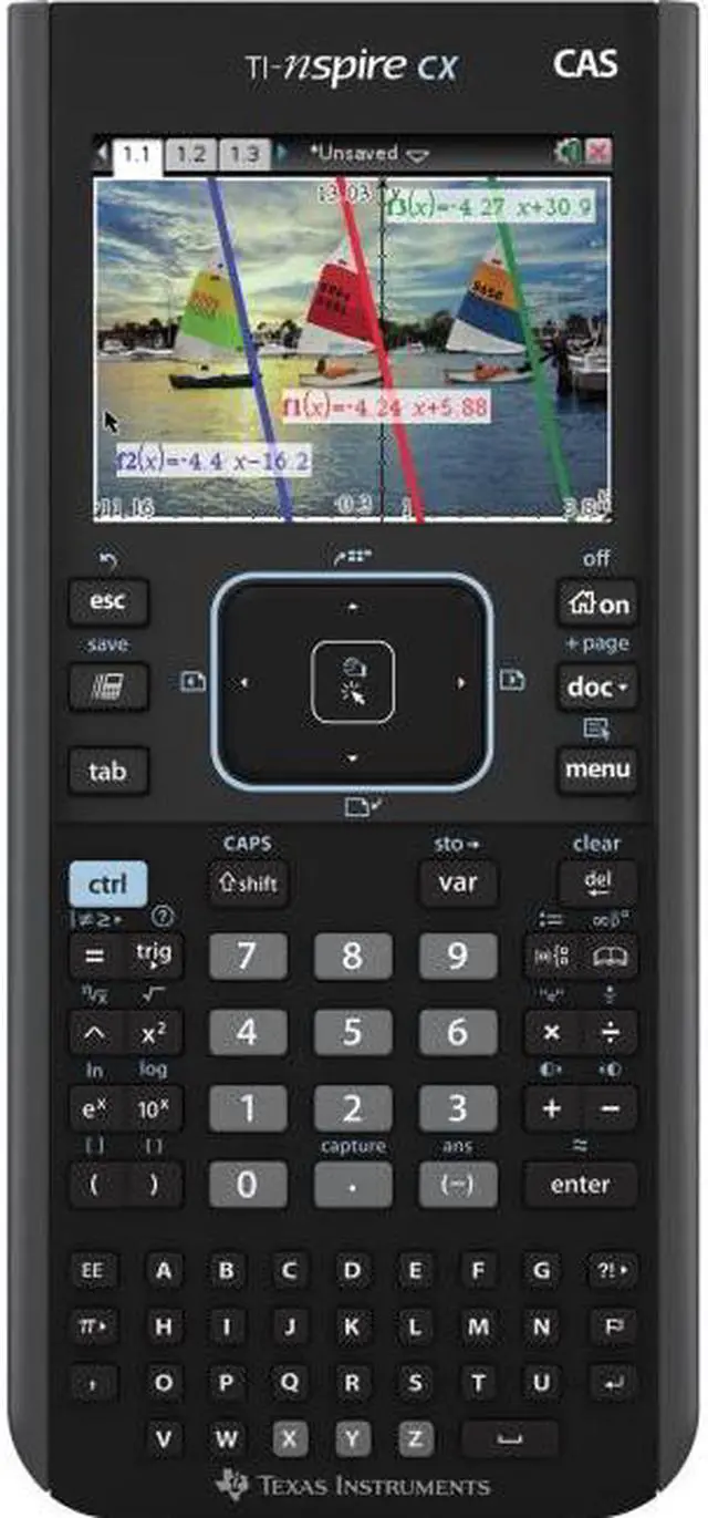 Alt view image 3 of 8 - Texas Instruments NSPIRECXCAS TI-Nspire CX CAS Handheld Graphing Calculator