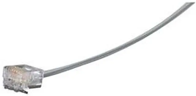 Alt view image 2 of 3 - RJ-11 Modular Cable, 6-Wire, Straight-Pinning, 4-ft. (1.2-m)