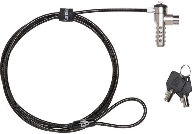 Main image of Kensington Master Keyed Combination Laptop Lock - 4-wheel - Silver - Steel - 6 ft - For Notebook