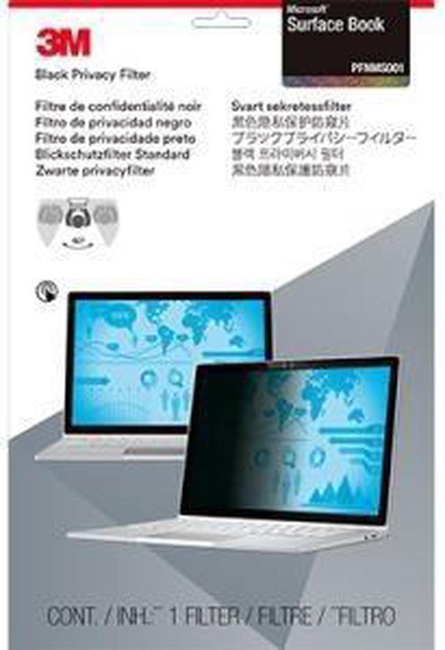 Alt view image 2 of 14 - 3M PFNMS001 Privacy Filter For Microsoft Surface Book - Notebook Privacy Filter - 13.5 Inch - Black - For Microsoft Surface Book