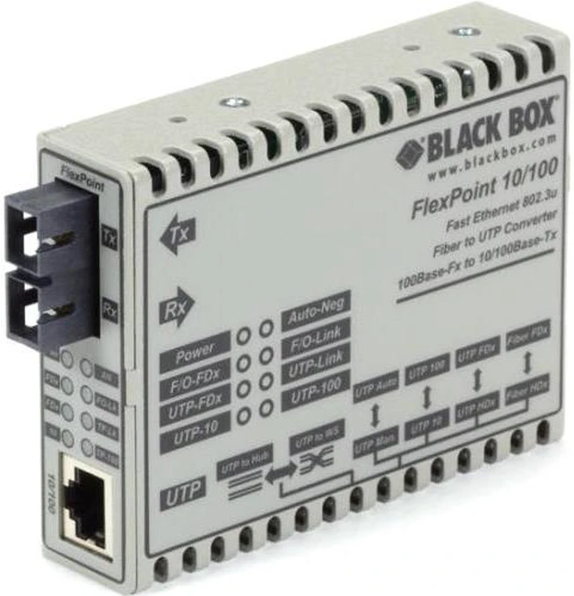 Main image of Black Box LMC100A-SC-R3 10&100 BaseTX Flexpoint Modular Media Converter