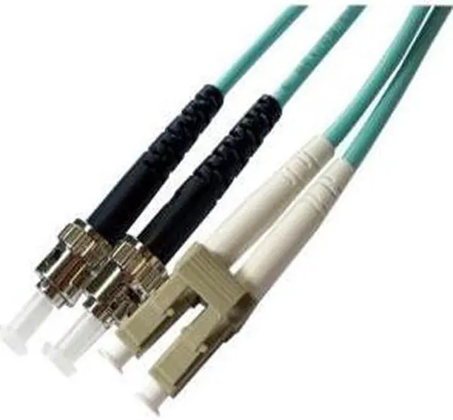 Alt view image 2 of 5 - AXIOM LC/ST MULTIMODE DUPLEX OM4 50/125 FIBER OPTIC CABLE 0.5M
