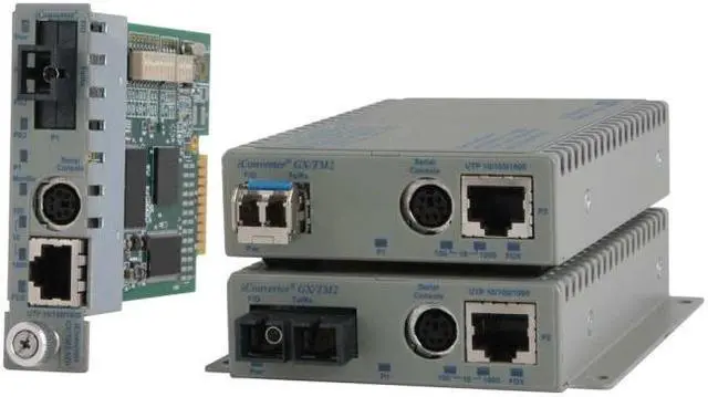 Alt view image 4 of 5 - Omnitron Systems 10/100/1000BASE-T UTP to 1000BASE-X Media Converter and Network Interface Device