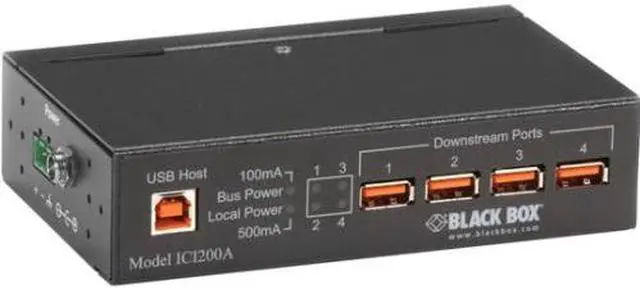 Main image of Black Box Industrial-Grade USB Hub 4-Port ICI200A