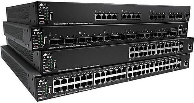 Alt view image 3 of 5 - Cisco - SG350X-24-K9-NA - Cisco SG350X-24 Layer 3 Switch - 24 Ports - Manageable - Gigabit Ethernet - 10/100/1000Base-T