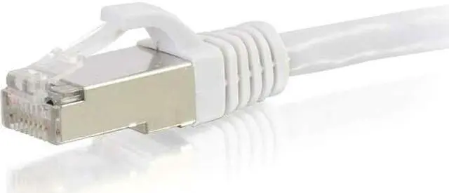 Main image of C2G 00925 Cat6 Cable - Snagless Shielded Ethernet Network Patch Cable, White (14 Feet, 4.26 Meters)