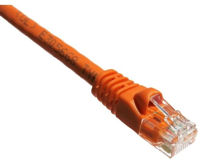 Main image of Axiom AXG94074 Patch Cable - Rj-45 (M) To Rj-45 (M) - 3 Ft - Utp - Cat 5E - Molded, Snagless, Stranded - Orange