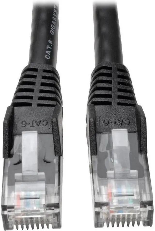 Alt view image 4 of 4 - TRIPP LITE N201-005-BK 5 ft. Cat 6 Black Gigabit Snagless Molded Patch Cable (RJ45 M/M)