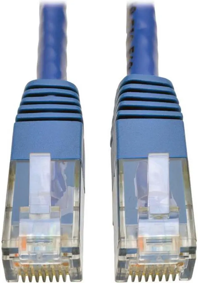 Alt view image 3 of 12 - TRIPP LITE N200-005-BL 5 ft. Cat 6 Blue Cat6 Gigabit Molded Patch Cable RJ45 M/M 550MHz 24 AWG Blue 5'