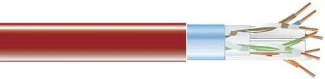 Main image of Black Box 1000ft Cat6 400-MHz Shielded Bare Wire Bulk Cable Red EVNSL0606A1000