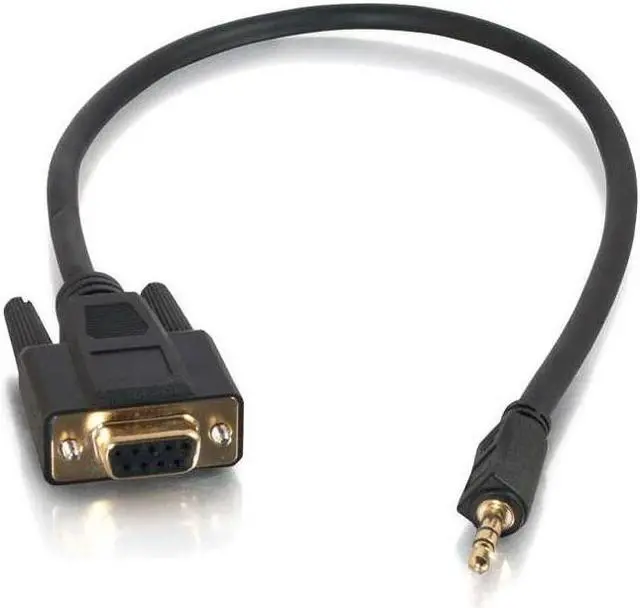Alt view image 7 of 10 - C2G 02445 1.5FT VELOCITY™ DB9 FEMALE TO 3.5MM MALE ADAPTER CABLE