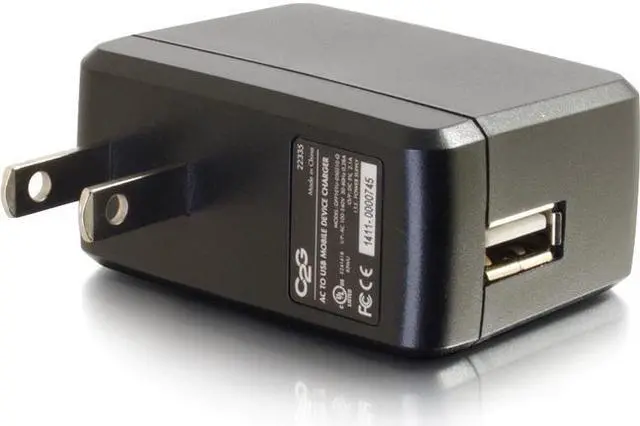 Alt view image 2 of 5 - C2G 22335 AC TO USB MOBILE DEVICE CHARGER, 5V 2A OUTPUT